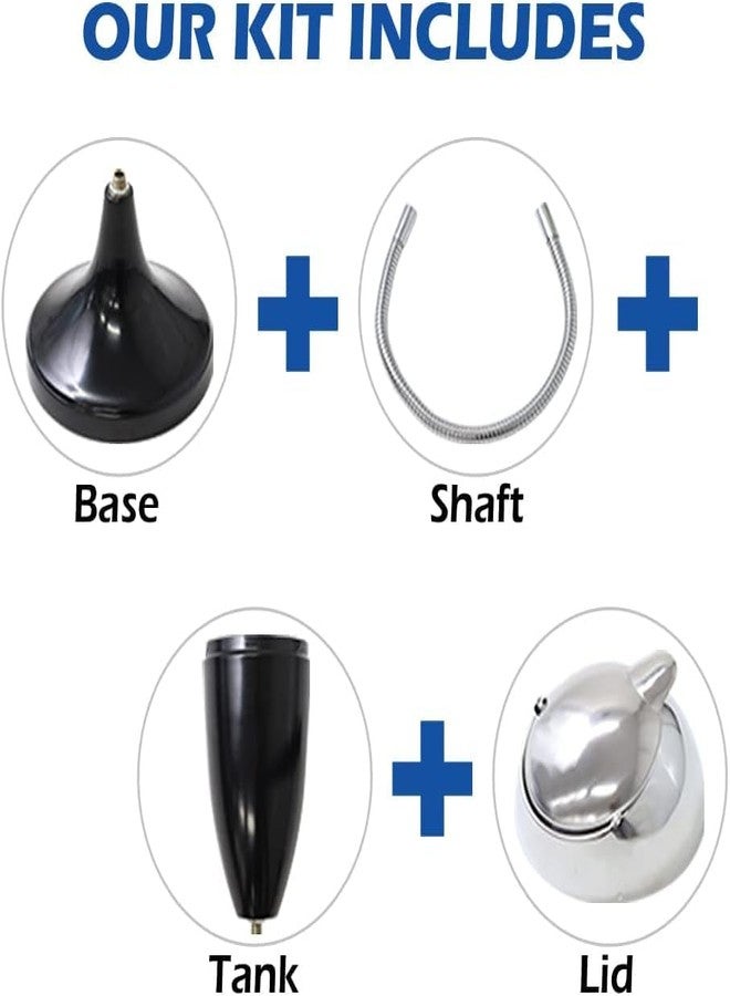 Japard Outdoor Ashtray with Lid - Adjustable Smoking Stand for Outside Patio with Shaft Funny Design Indoor Cigarette Ash Tray Butt Disposal Windproof Gift Men (Yellow, 5.9x5.9x29.5) - Image 5